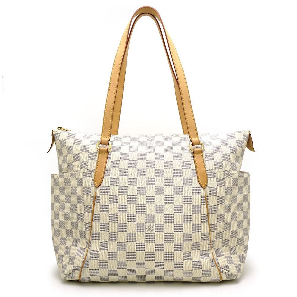 Louis Vuitton Damier Azur Totally MM Tote Bag White